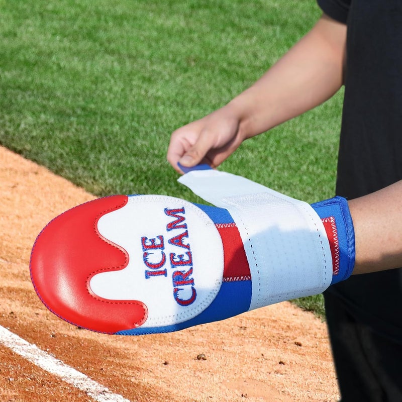 Big Crazy Sliding Mitt, Baseball Softball Sliding Glove for Youth Kid, Hand Protection for Left & Right Hands, Flexible Breathable Durable, Funny Design Ice Cream, Joker Smile, Coconut Tree - Image 5